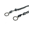 Alca de cabo nautico Detalhe em Cabo Tote Bag Allca Allcatrazes na cor Preto Infinito feita a mao com ganchos mosquetao - detalhe dos nos e aneis de engate rapido