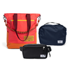 Kit Aerolook - Tote Brasco + Pochete Eclipse, Coral Esquina e Preta, Nécessaire Hotel Azul Aurora da Allcatrazes