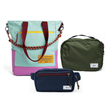 Kit Aerolook - Tote Brasco + Pochete Minuano, Azul Respiro e Azul Aurora, Nécessaire Hotel Verde Araucária da Allcatrazes