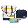 Kit Aerolook - Brasco, Off White Encontro e Azul Respiro, Nécessaire Hotel Azul Aurora da Allcatrazes