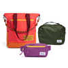 Kit Aerolook - Tote Brasco + Pochete The Summer Hunter, Coral Esquina e Roxo Viagem, Nécessaire Hotel Verde Araucária da Allcatrazes