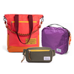 Kit Aerolook - Tote Brasco + Pochete The Summer Hunter, Coral Esquina e Verde Cachoeira, Nécessaire Hotel Roxa da Allcatrazes