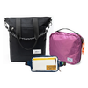 Kit Aerolook - Tote Eclipse + Pochete Brasco, Preto Infinito e Off White Encontro, Nécessaire Hotel Rosa da Allcatrazes