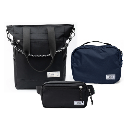 Kit Aerolook - Eclipse, Preto Infinito e Preta, Nécessaire Hotel Azul Aurora da Allcatrazes