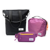 Kit Aerolook - Tote Eclipse + Pochete The Summer Hunter, Preto Infinito e Roxo Viagem, Nécessaire Hotel Rosa da Allcatrazes