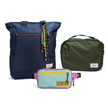 Kit Aerolook - Tote Minuano + Pochete Brasco, Azul Aurora e Azul Respiro, Nécessaire Hotel Verde Araucária da Allcatrazes