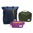 Kit Aerolook - Tote Minuano + Pochete The Summer Hunter, Azul Aurora e Roxo Viagem, Nécessaire Hotel Verde Araucária da Allcatrazes