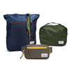 Kit Aerolook - Tote Minuano + Pochete The Summer Hunter, Azul Aurora e Verde Cachoeira, Nécessaire Hotel Verde Araucária da Allcatrazes