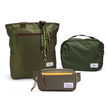 Kit Aerolook - Tote Minuano + Pochete The Summer Hunter, Verde Araucária e Verde Cachoeira, Nécessaire Hotel Verde Araucária da Allcatrazes