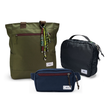 Kit Aerolook com Minuano, Verde Araucária e Azul Aurora, com Nécessaire Hotel preta da Allcatrazes
