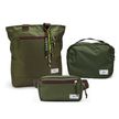 Kit Aerolook Minuano com Tote Verde Araucária com charm, Pochete Verde Araucária e Nécessaire Hotel Verde Araucária da Allcatrazes