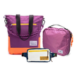 Kit Aerolook - Tote The Summer Hunter + Pochete Brasco, Roxo Viagem e Off White Encontro, Nécessaire Hotel Rosa da Allcatrazes