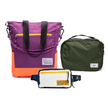Kit Aerolook - Tote The Summer Hunter + Pochete Brasco, Roxo Viagem e Off White Encontro, Nécessaire Hotel Verde Araucária da Allcatrazes