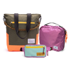 Kit Aerolook - Tote The Summer Hunter + Pochete Brasco, Verde Cachoeira e Azul Respiro, Nécessaire Hotel Rosa da Allcatrazes