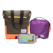 Kit Aerolook - Tote The Summer Hunter + Pochete Brasco, Verde Cachoeira e Azul Respiro, Nécessaire Hotel Roxa da Allcatrazes