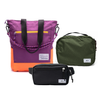 Kit Aerolook - Tote The Summer Hunter + Pochete Eclipse, Roxo Viagem e Preta, Nécessaire Hotel Verde Araucária da Allcatrazes