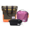 Kit Aerolook - Tote The Summer Hunter + Pochete Eclipse, Verde Cachoeira e Preta, Nécessaire Hotel Rosa da Allcatrazes