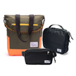 Kit Aerolook com Tote The Summer Hunter e Pochete Eclipse, Verde Cachoeira e preta, com Nécessaire Hotel preta da Allcatrazes