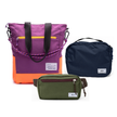 Kit Aerolook - Tote The Summer Hunter + Pochete Minuano, Roxo Viagem e Verde Araucária, Nécessaire Hotel Azul Aurora da Allcatrazes
