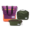 Kit Aerolook - Tote The Summer Hunter + Pochete Minuano, Roxo Viagem e Verde Araucária, Nécessaire Hotel Verde Araucária da Allcatrazes