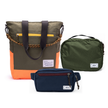 Kit Aerolook - Tote The Summer Hunter + Pochete Minuano, Verde Cachoeira e Azul Aurora, Nécessaire Hotel Verde Araucária da Allcatrazes