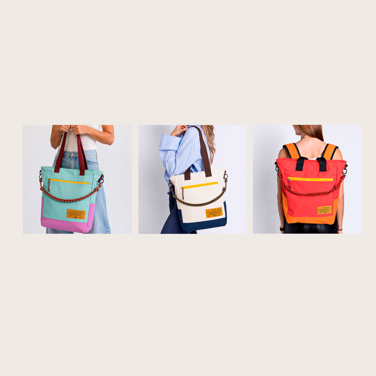 Três modos de uso Tote Bag Allcatrazes