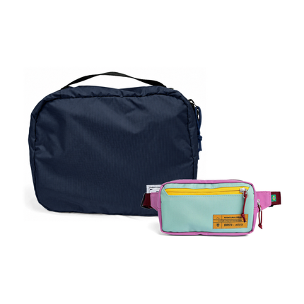 Kit Carry-on - Brasco, Azul Aurora e Azul Respiro, Nécessaire Hotel Azul Aurora da Allcatrazes