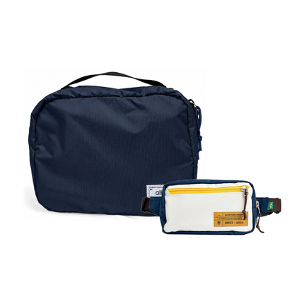 Kit Carry-on - Brasco, Azul Aurora e Off White Encontro, Nécessaire Hotel Azul Aurora da Allcatrazes