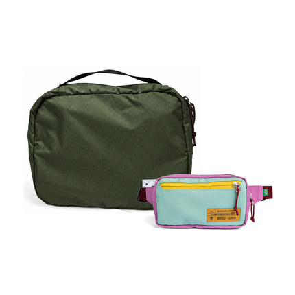 Kit Carry-on - Brasco, Verde Araucária e Azul Respiro, Nécessaire Hotel Verde Araucária da Allcatrazes