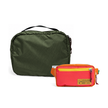 Kit Carry-on - Brasco, Verde Araucária e Coral Esquina, Nécessaire Hotel Verde Araucária da Allcatrazes