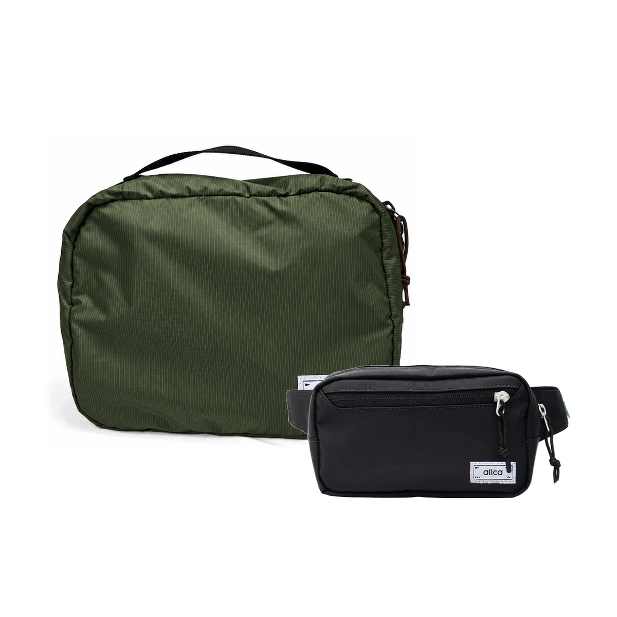 Kit Carry-on - Eclipse, Verde Araucária e Preta, Nécessaire Hotel Verde Araucária da Allcatrazes