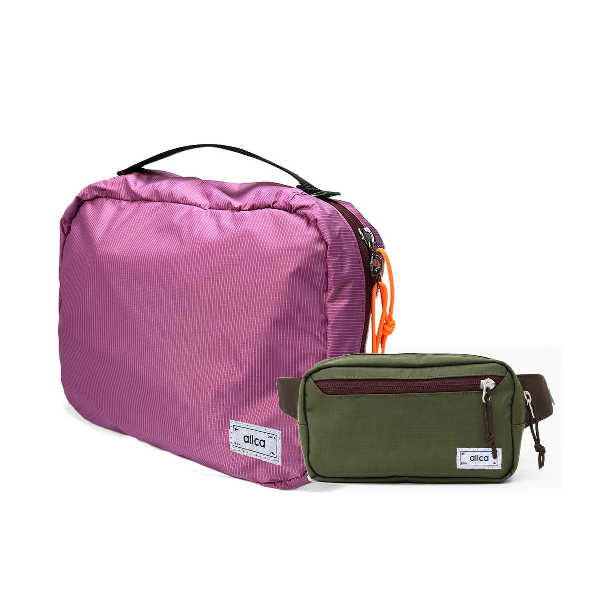 Kit Carry-on - Minuano, Rosa e Verde Araucária, Nécessaire Hotel Rosa da Allcatrazes