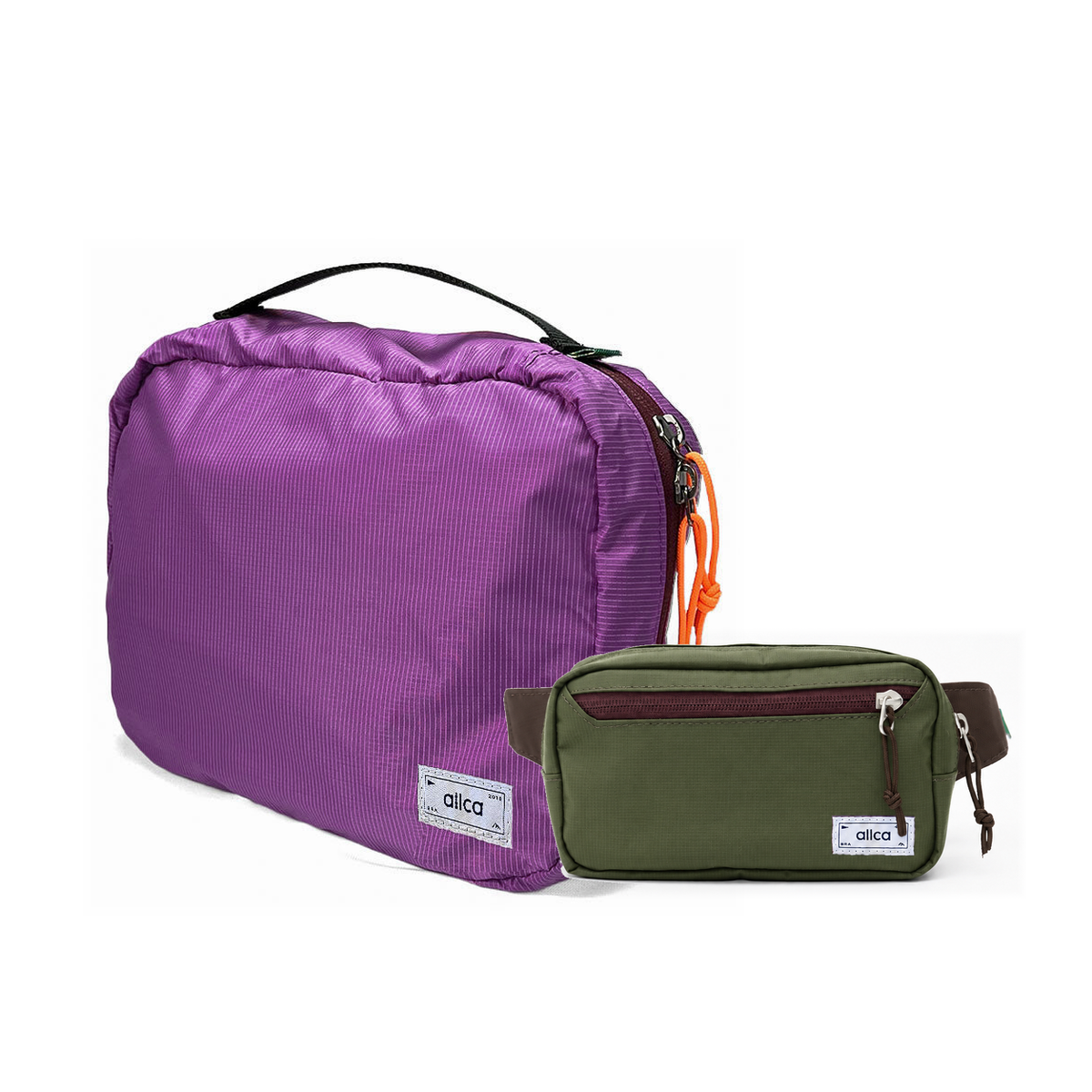 Kit Carry-on - Minuano, Roxa e Verde Araucária, Nécessaire Hotel Roxa da Allcatrazes