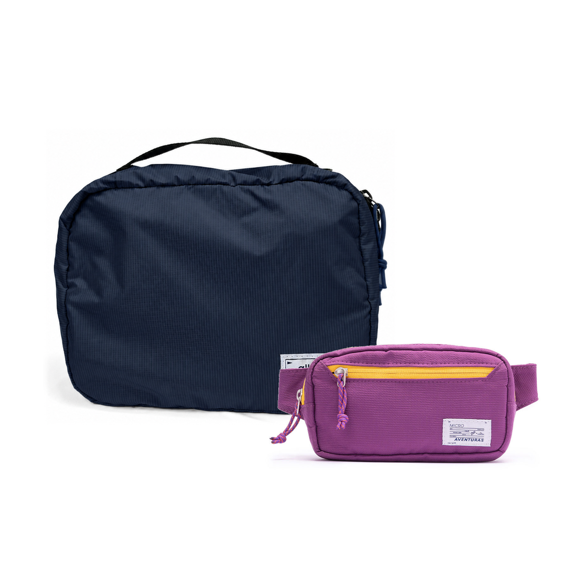 Kit Carry-on - The Summer Hunter, Azul Aurora e Roxo Viagem, Nécessaire Hotel Azul Aurora da Allcatrazes