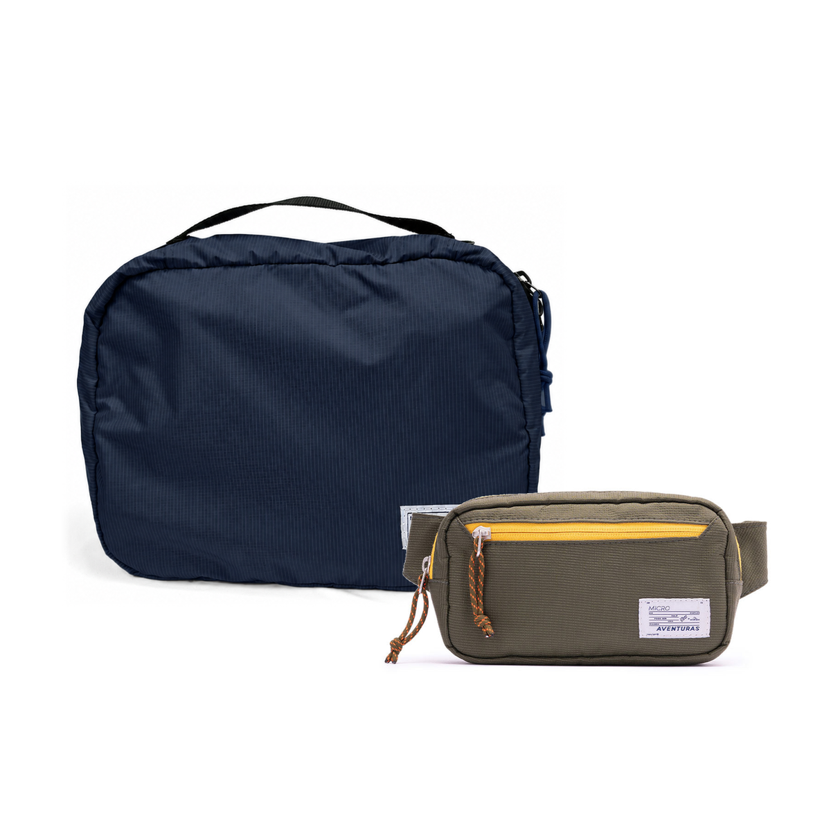 Kit Carry-on - The Summer Hunter, Azul Aurora e Verde Cachoeira, Nécessaire Hotel Azul Aurora da Allcatrazes
