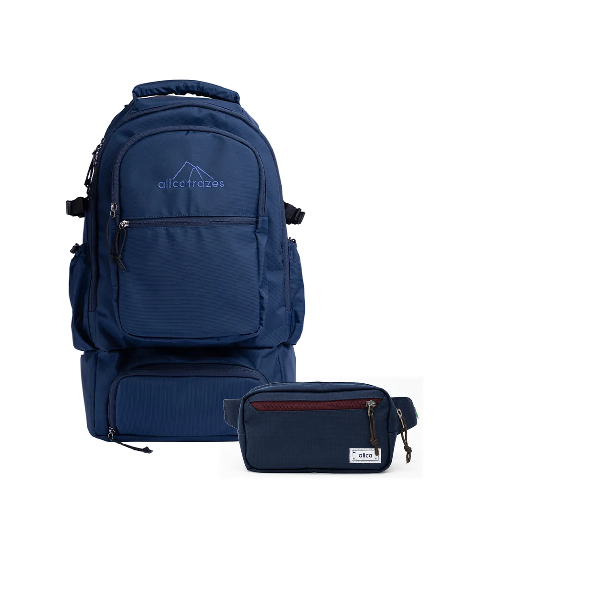 Kit Embarque - Pochete - Minuano com Mochila Alfa 3.0 33L Azul e Pochete Minuano Azul Aurora da Allcatrazes