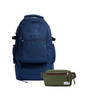 Kit Embarque - Pochete - Minuano com Mochila Alfa 3.0 33L Azul e Pochete Minuano Verde Araucária da Allcatrazes