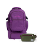 Kit Embarque - Pochete - Minuano com Mochila Alfa 3.0 33L Roxo e Pochete Minuano Verde Araucária da Allcatrazes