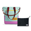 Kit Tote + Lima - Brasco — Azul Respiro com Nécessaire Lima Preto