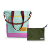 Kit Tote + Lima - Brasco — Azul Respiro com Nécessaire Lima Verde Araucária