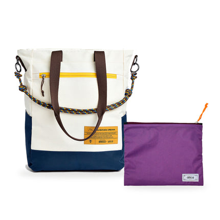 Kit Tote + Lima - Brasco — Off White Encontro com Nécessaire Lima Roxo