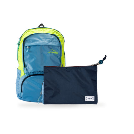 Kit Charlie + Lima — Azul | Amarelo com Nécessaire Lima Azul Aurora
