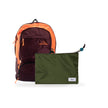 Kit Charlie + Lima — Bordô | Laranja com Nécessaire Lima Verde Araucária
