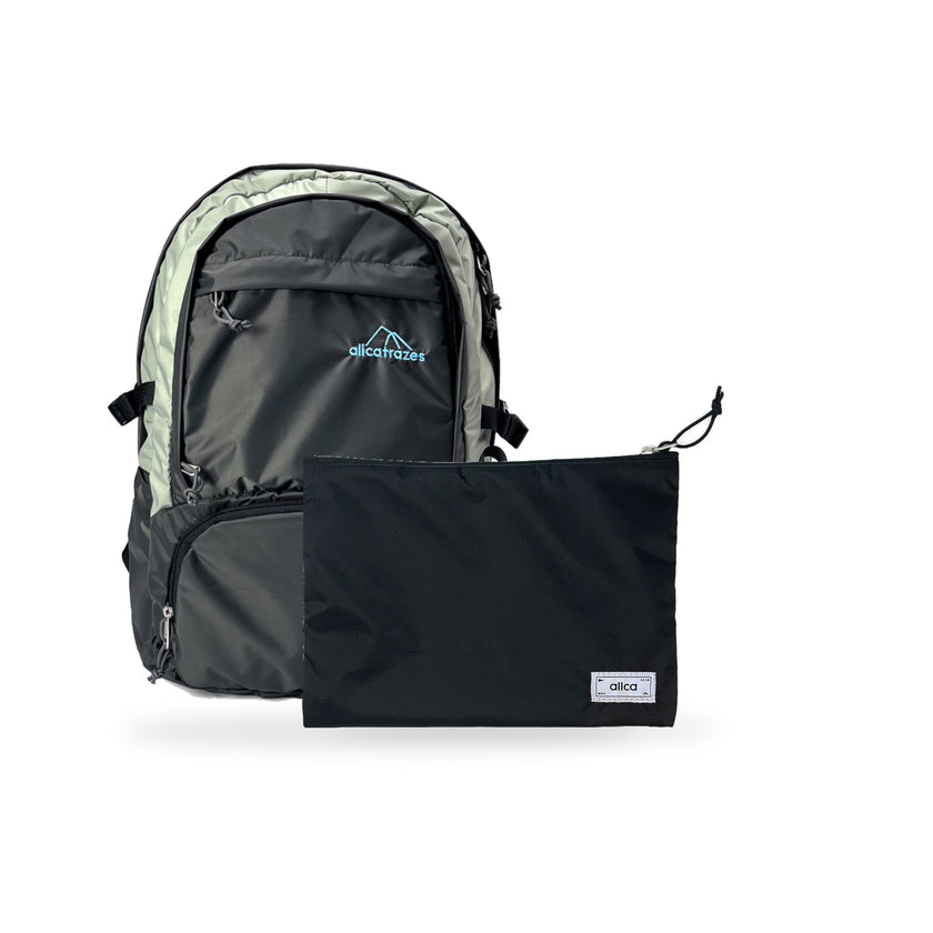 Kit Charlie + Lima — Chumbo | Prata com Nécessaire Lima Preto