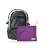 Kit Charlie + Lima — Chumbo | Prata com Nécessaire Lima Roxo