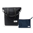 Kit Tote + Lima - Eclipse — Preto Infinito com Nécessaire Lima Azul Aurora