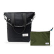 Kit Tote + Lima - Eclipse — Preto Infinito com Nécessaire Lima Verde Araucária