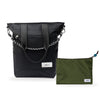 Kit Tote + Lima - Eclipse — Preto Infinito com Nécessaire Lima Verde Araucária