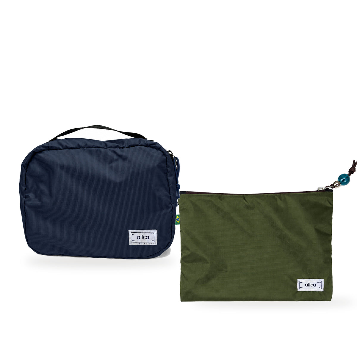 Kit Hotel + Lima — Azul Aurora com Nécessaire Lima Verde Araucária