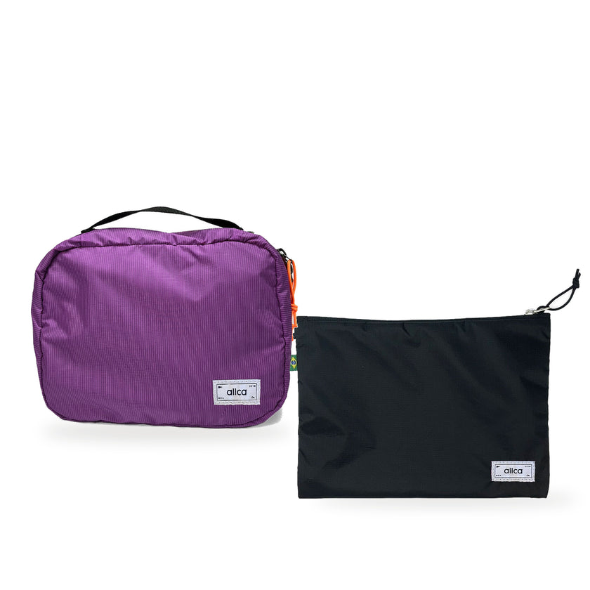 Kit Hotel + Lima — Roxa com Nécessaire Lima Preto